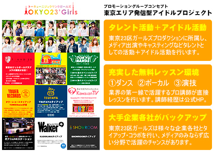 東京23区ガールズ Tokyo23 Girls 4期後期オーディション 概要 Deview デビュー