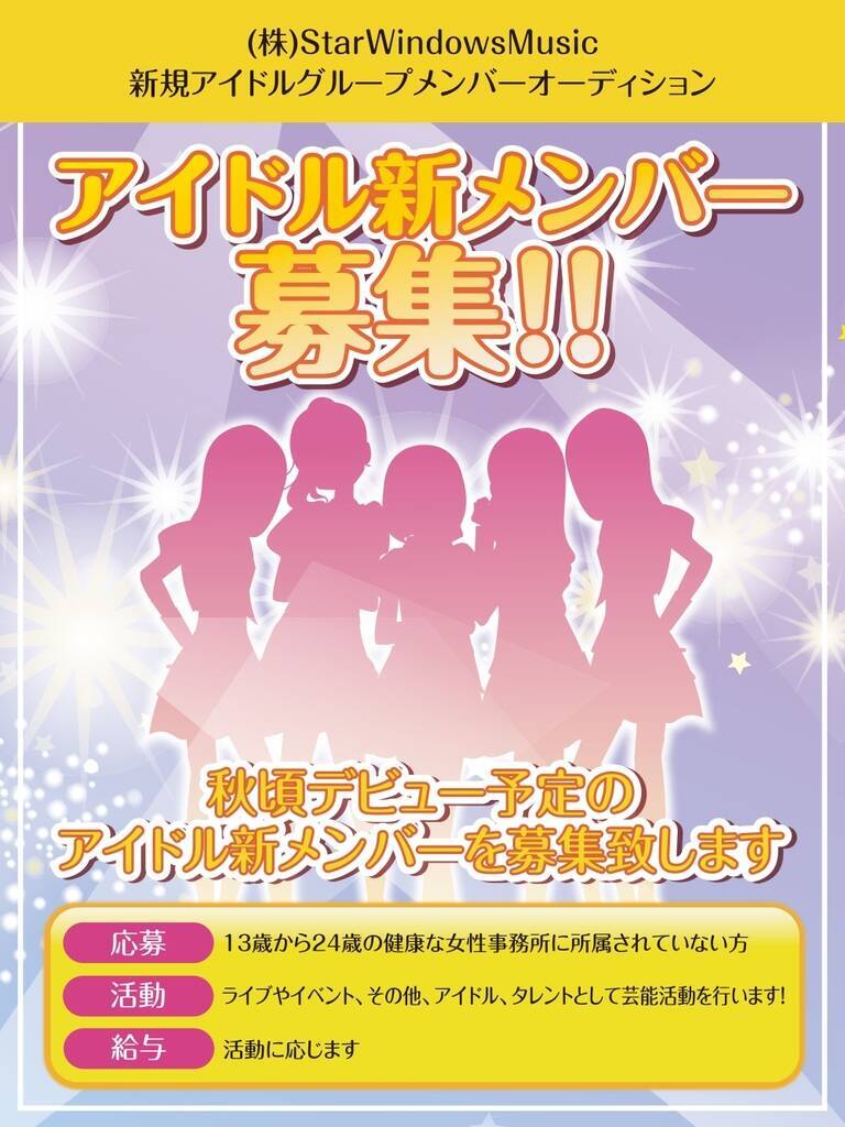 Starwindowsmusic 新規アイドルグループメンバーオーディション 概要 Deview デビュー