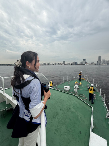 ミス日、海上保安本部を視察訪問