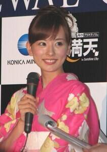 コニカミノルタプラネタリウム“満天”in Sunshine Cityのリニューアル記者発表に登場した皆藤愛子。