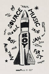 LE SSERAFIM�����uSOURCE MUSIC�v�A2008�N�ȍ~���܂�̒j����ΏۂƂ����{�[�C�Y�O���[�v�����o�[�I�[�f�B�V�������J��