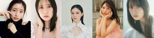 (写真左から)大野愛実(日向坂46)、金村美玖(日向坂46)、小坂菜緒(日向坂46)、藤嶌果歩(日向坂46)、松尾桜(日向坂46)※50音順