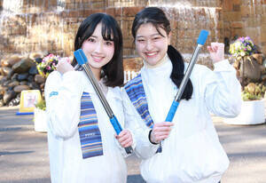 「ミス日本×スポGOMI」で優勝を果たした「チームグリーン」(左から)2025ミス日本みどりの大使・佐塚こころさん、ミス日本コンテスト2026ファイナリスト・平嶋萌宇さん(C)Deview