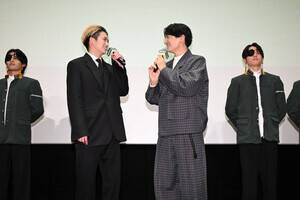 映画『WIND BREAKER/ウィンドブレイカー』最速試写会に登壇した島崎信長と綱啓永 (C)にいさとる/講談社 (C)2025「WIND BREAKER」製作委員会
