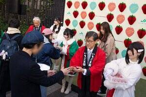 「とちぎのいちごふぇす2026」サンプリングの様子