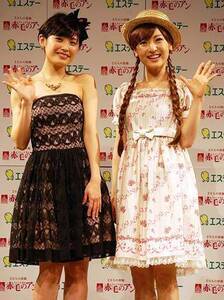 TOURSミュージカル『赤毛のアン』新キャスト発表会に神田沙也加(右)と高橋愛(左)が出席。(C)ORICON DD inc.