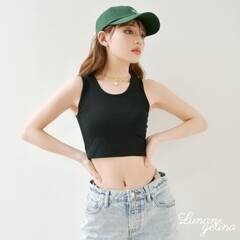 ۂۃvf[XuhuLunangelinav^2way Cropped Rib TankTop