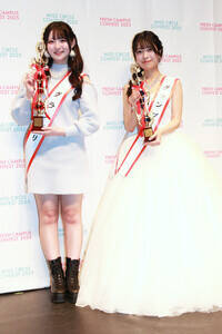 『FRESH CAMPUS CONTEST 2025』『MISS CIRCLE CONTEST 2025』表彰式(左から)『FRESH CAMPUS CONTEST 2025』グランプリ・石川奈和さん、『MISS CIRCLE CONTEST 2025』グランプリ・高嶋珊奈さん(C)Deview