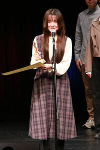 受賞の喜びを語る中村佳稟さん(C)Deview
