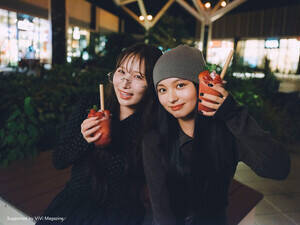 ショートトリップ動画を公開した「CANDY TUNE」の「きりなちコンビ」