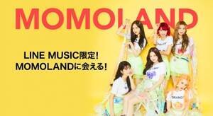 uLINE MUSICvA؍K[YAChO[vuMOMOLANDvƃLy[WJB