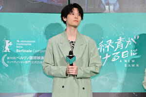 長編アニメーション映画『花緑青が明ける日に』ジャパンプレミアに登壇した萩原利久(C)2025 A NEW DAWN Film Partners