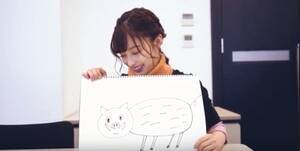 橋本環奈 今年の干支 イノシシ イラストに挑戦 さすが画伯 とほっこりさせる ニュース Deview デビュー